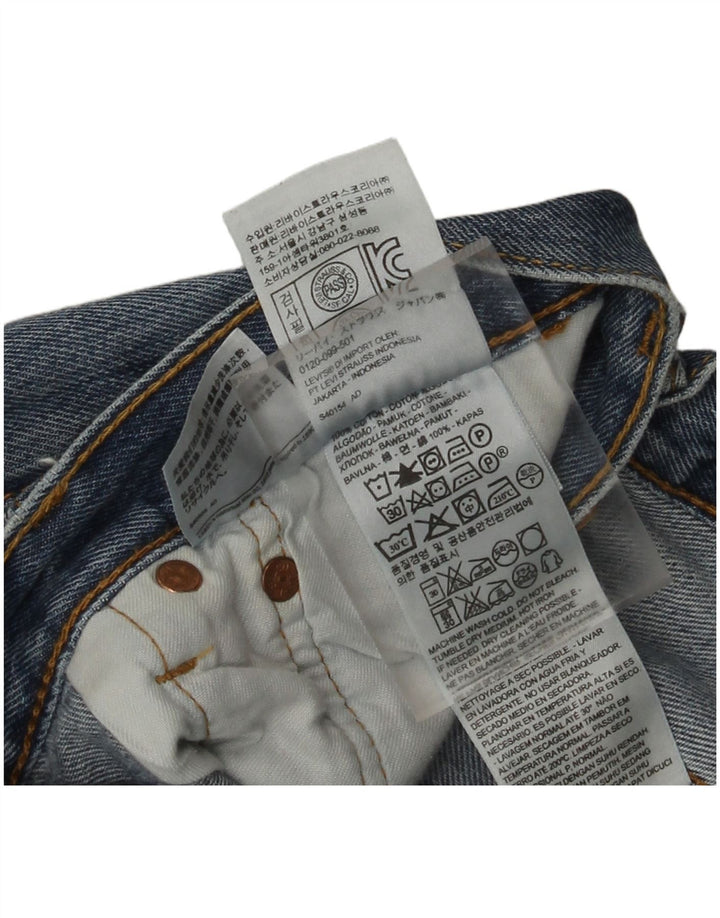 Levi's Herre 501 lige jeans W36 L32 blå bomuld