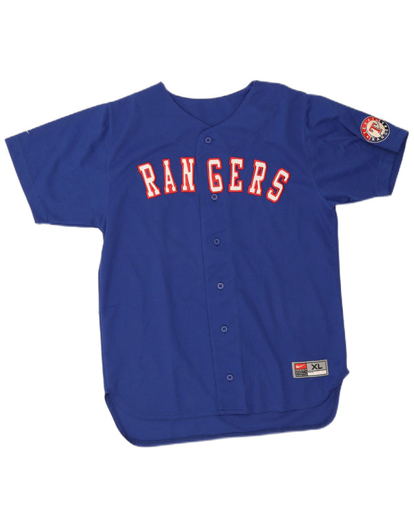 Nike Boys Rangers Grafisk Jersey Top 13-14 år XL Blå Polyester
