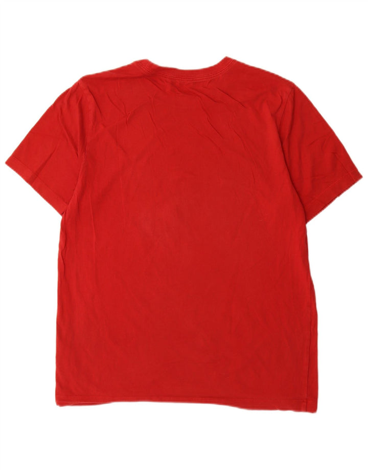 Jordan Herre grafisk T-shirt Top Medium Rød Bomuld