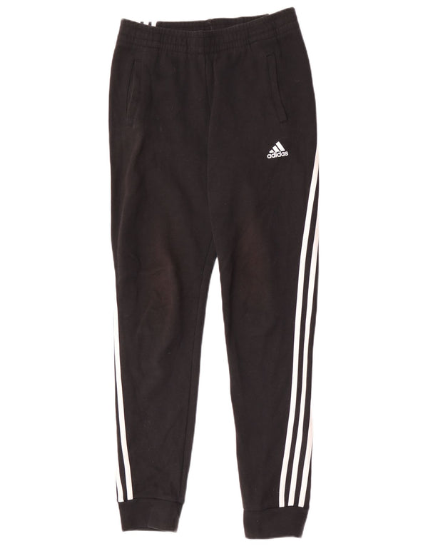 Adidas Drenge Træningsdragt Bukser Joggers 13-14 År Stor Sort Bomuld