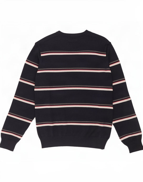 Marks & Spencer Herre Blue Harbor V-hals sweater Medium Navy stribet