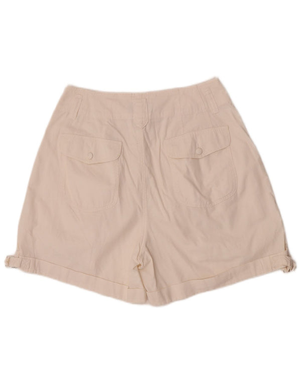 Vintage kvinders højtaljede chinoshorts Medium W28 Off White