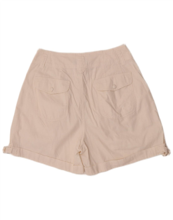 Vintage kvinders højtaljede chinoshorts Medium W28 Off White
