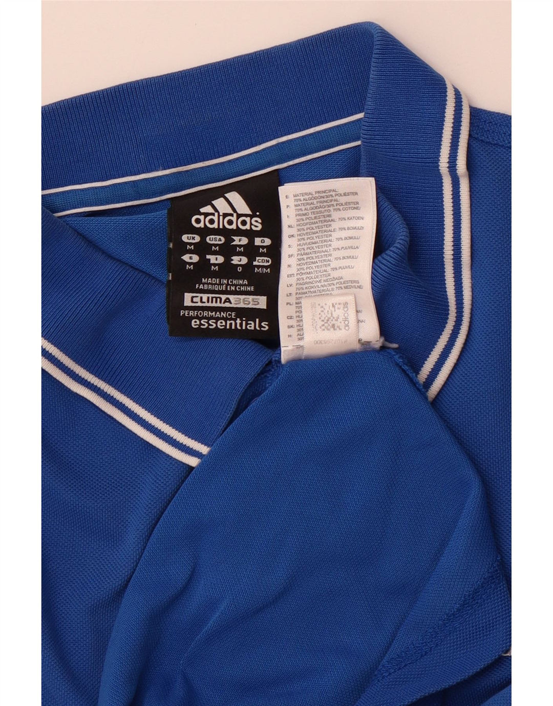 ADIDAS Herre Clima 365 poloskjorte mellemblå bomuld