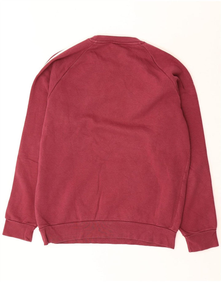 Adidas Sweatshirt til mænd, lille Bourgogne bomuld