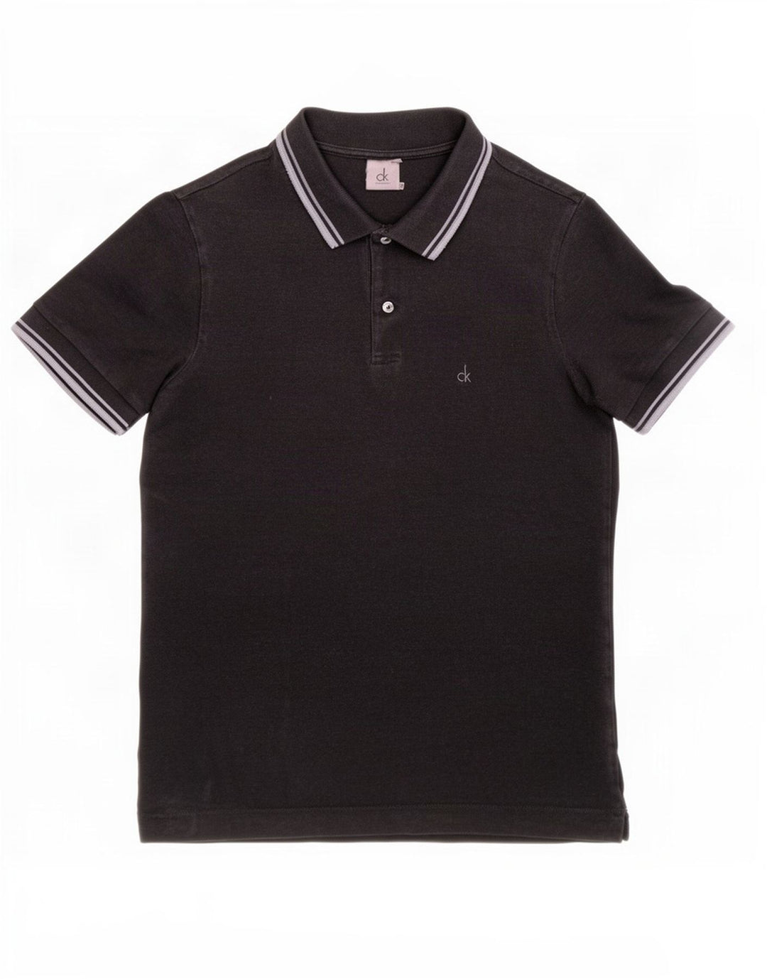 Calvin Klein herre poloshirt Lille sort stribet