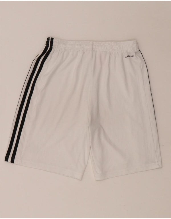 ADIDAS Aeroready Sportsshorts til drenge 15-16 år Hvid polyester