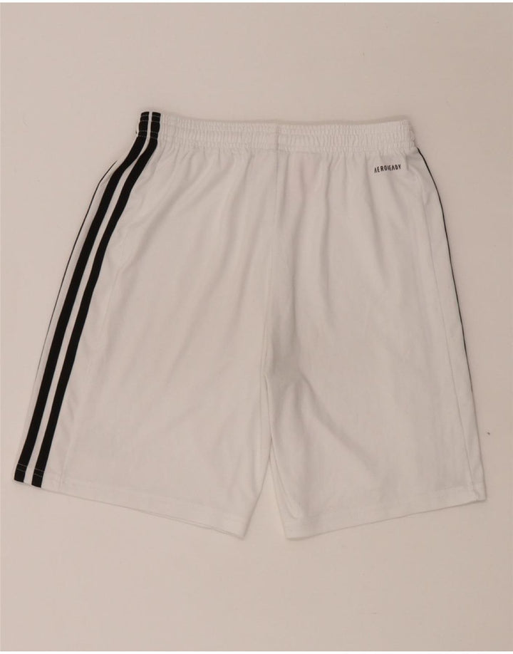 ADIDAS Aeroready Sportsshorts til drenge 15-16 år Hvid polyester