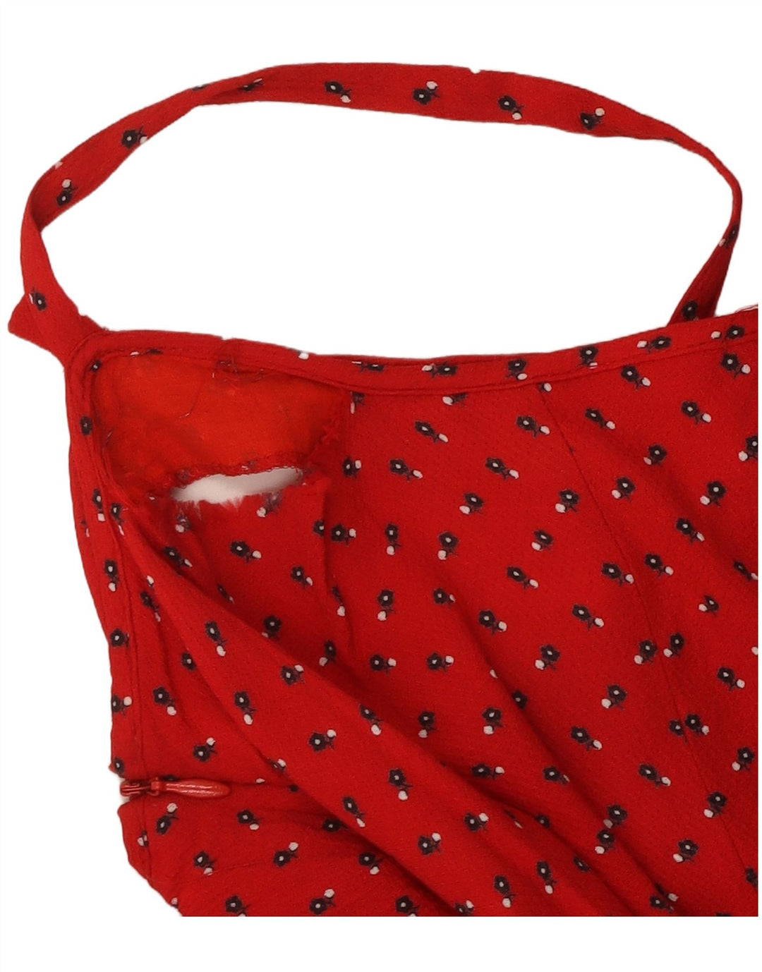 Marella Dame Slip Dress UK 12 Medium Red Floral Viscose