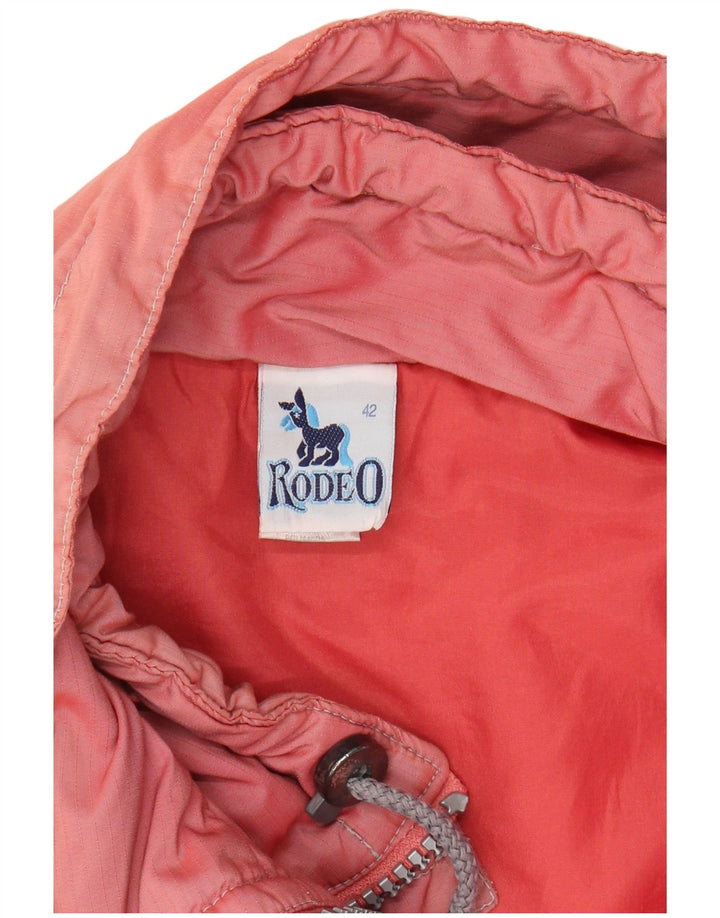 RODEO Herre Anorak Jacket UK 42 XL Pink Geometrisk Polyester