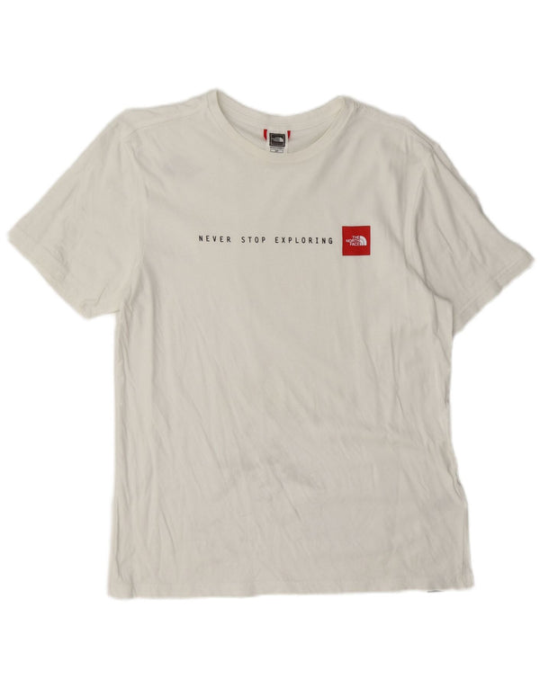 The North Face Mens Graphic T-Shirt Top Small White Cotton