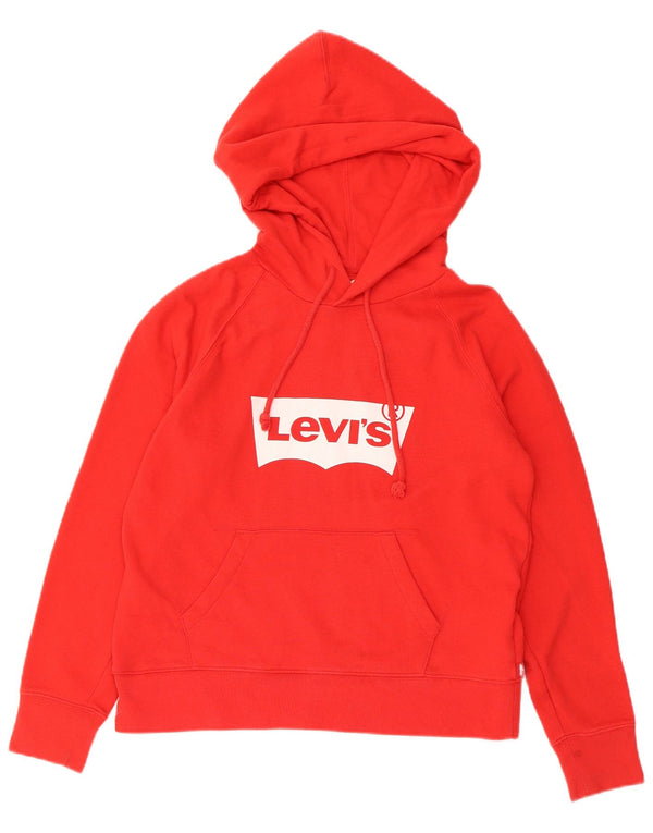 Levi's Grafisk hættetrøje til kvinder UK 10 Lille rød bomuld