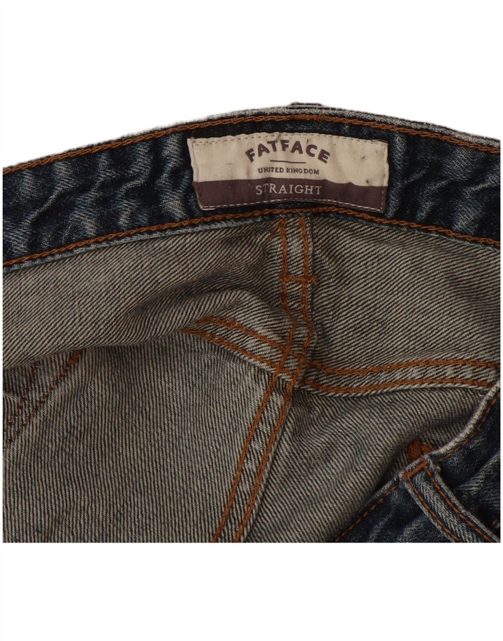 Fat Face Herre Straight Jeans W34 L33 Blå