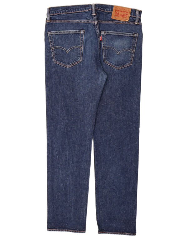 Levi's Herre 502 Slim Tapered Jeans W33 L32 Blå Bomuld