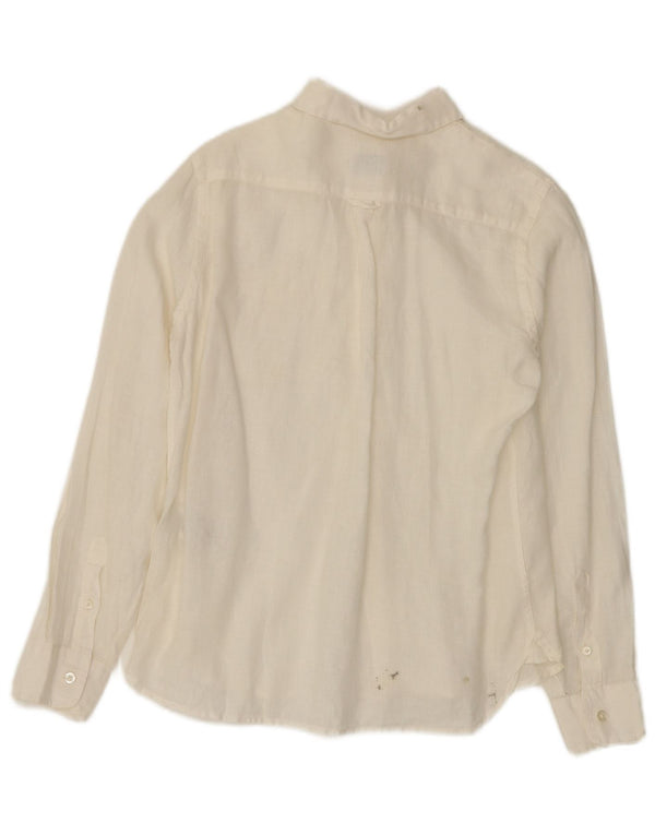 C.P. Company Boys Shirt 11-12 Years Off White Linen