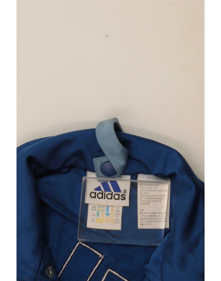 Adidas drenge grafisk træningsdragt topjakke 15-16 år Blue Colourblock