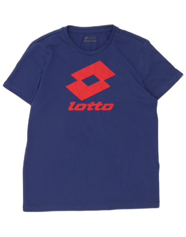 Lotto Boys Life's Grafisk T-Shirt Top 13-14 År Stor Blå