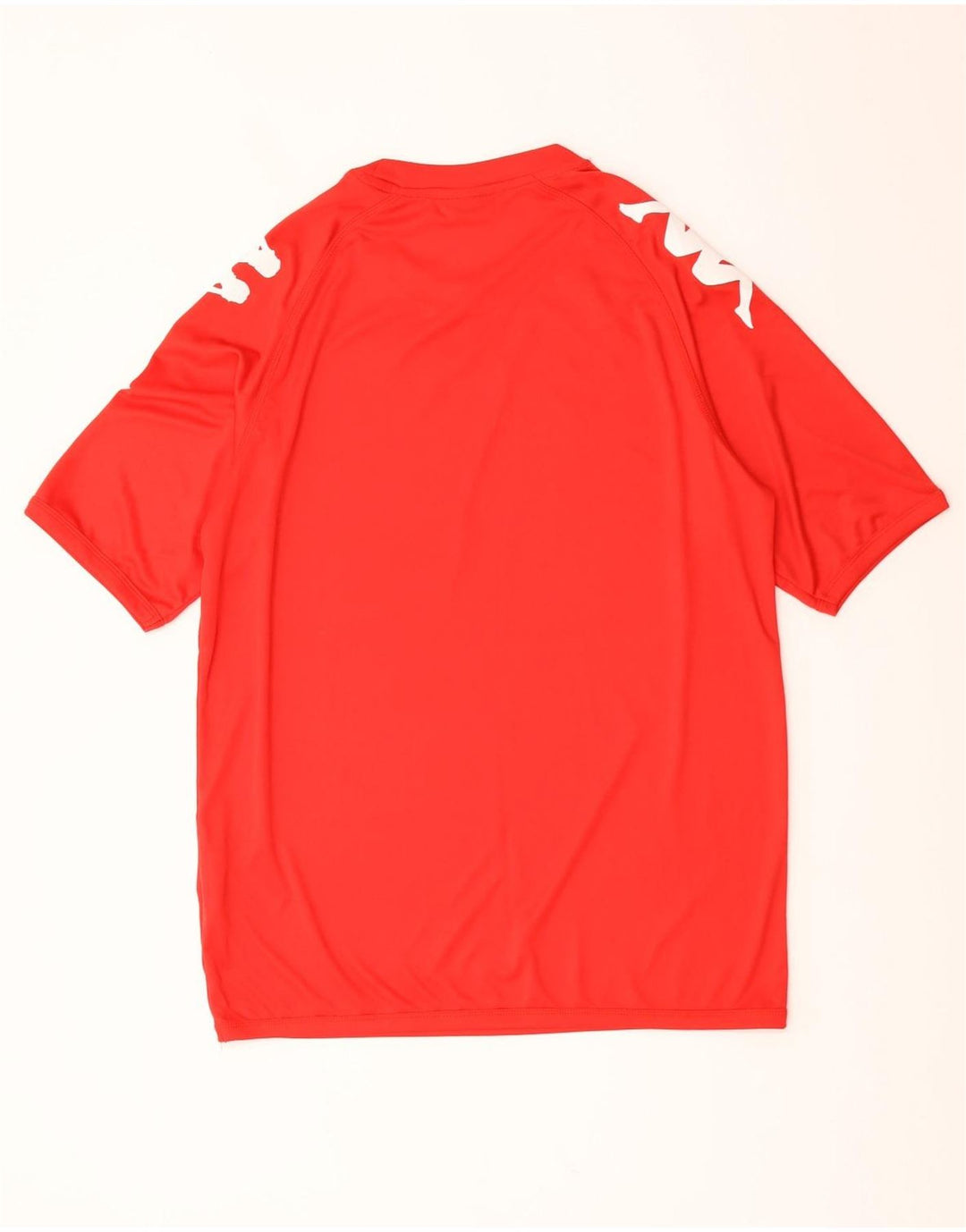 Kappa Herre Grafisk T-Shirt Top Stor Rød Polyester