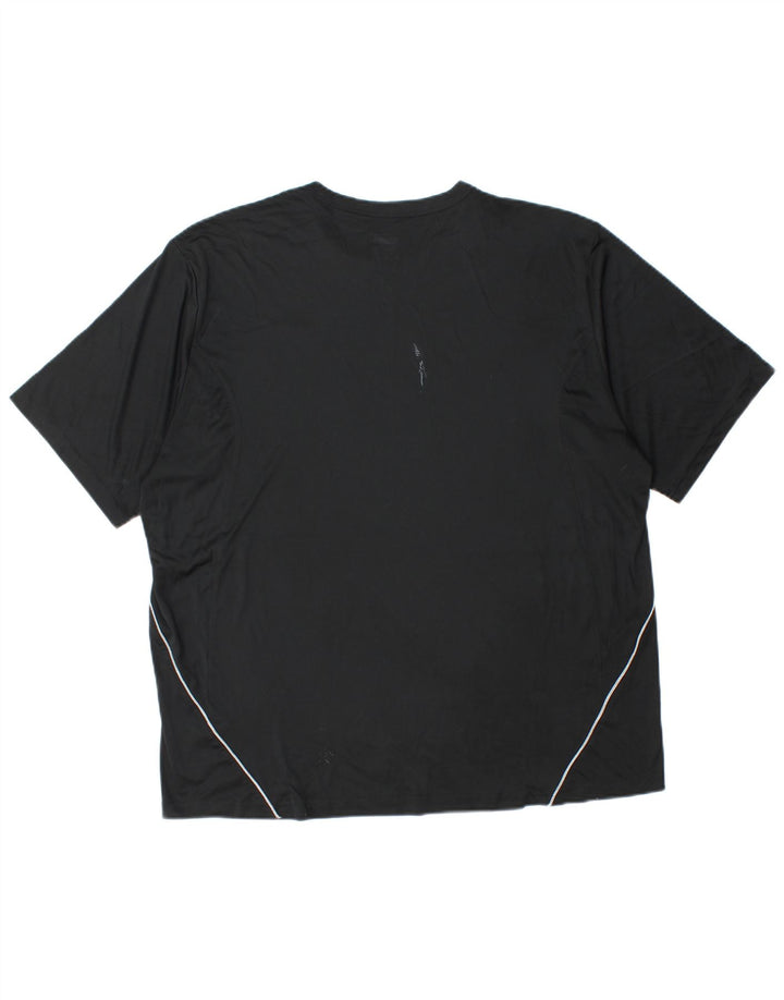 Nike T-shirt top til mænd UK 42/44 Stor sort polyester