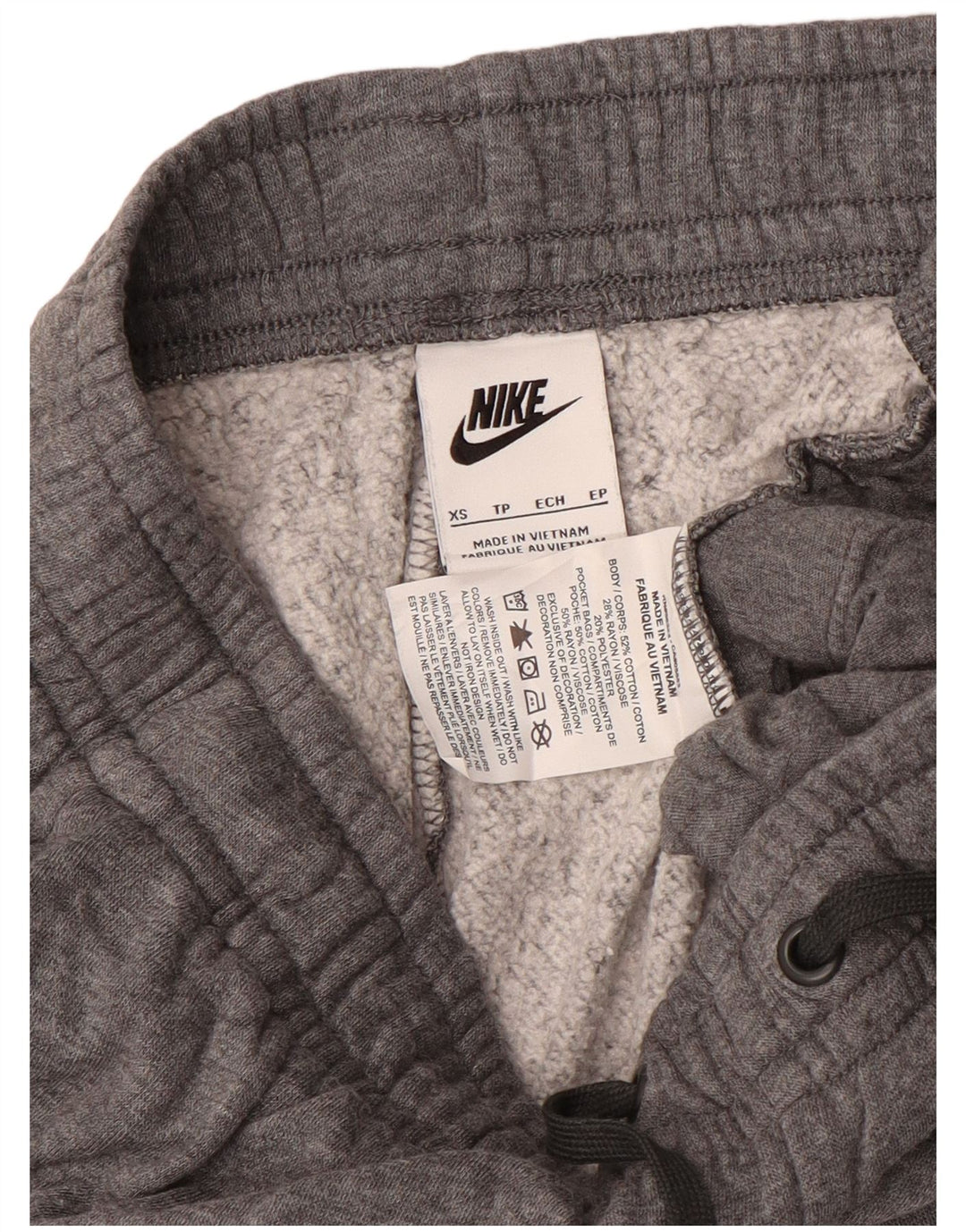 NIKE træningsdragt bukser til kvinder UK 6 XS grå bomuld