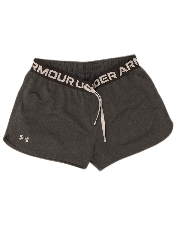 Under Armour Boys Heat Gear Grafiske sportsshorts 11-12 år Large Grå