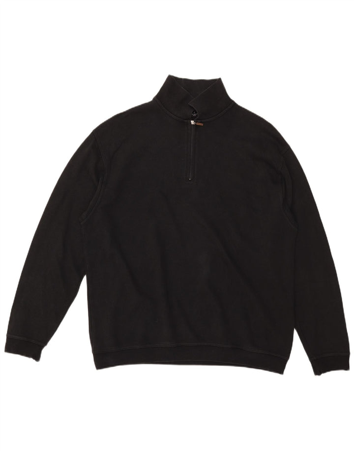 DANIEL HECHTER Herre Paris Roll Neck Sweatshirt Jumper IT 52 Stor Sort