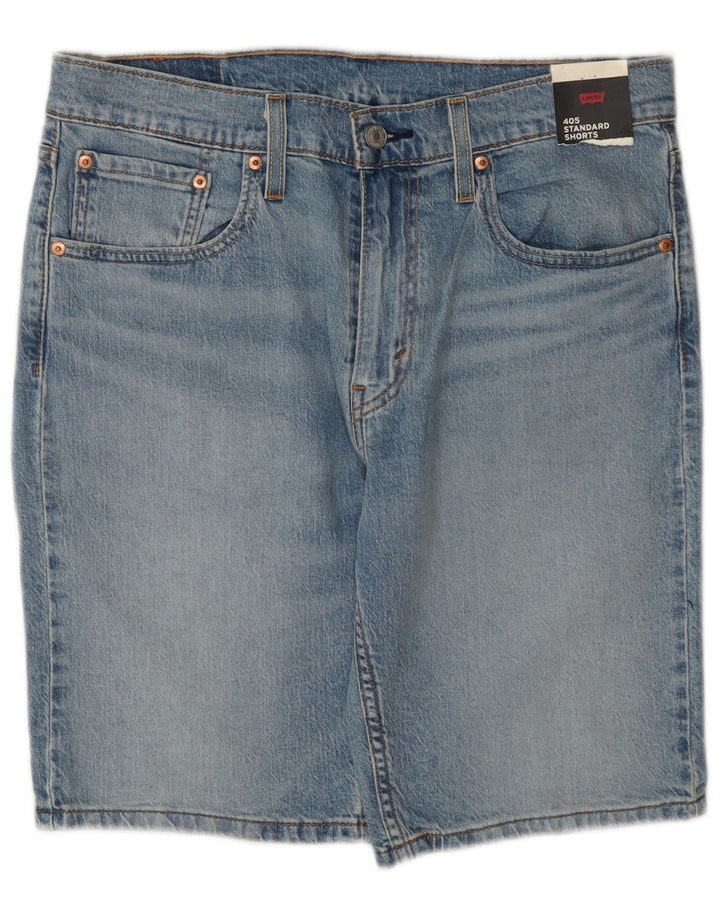 Levi's Herre 405 denimshorts W32 mellemblå bomuld