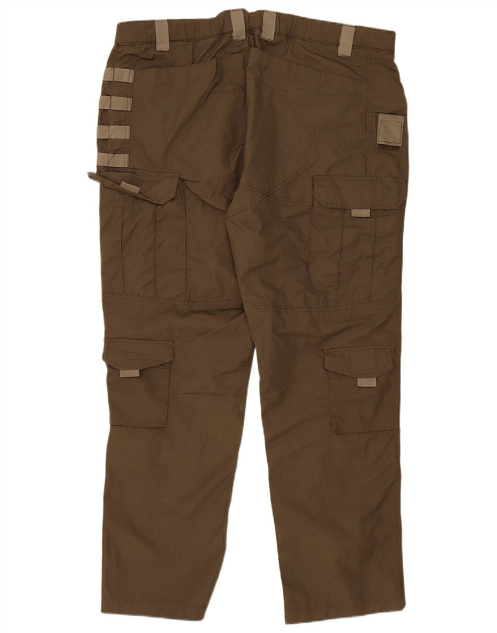 Gratis Soldat Herre Slim Cargo Bukser W42 L33 Khaki Polyester