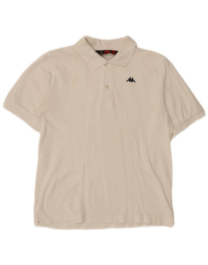 KAPPA Mens Polo Shirt XS White