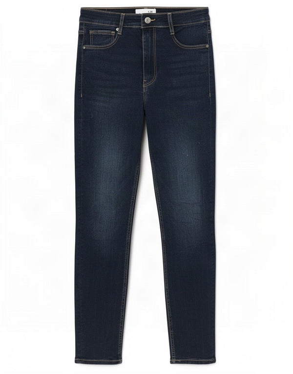 Zara Dame Skinny Jeans EU 38 Small W28 L28 Marineblå Bomuld