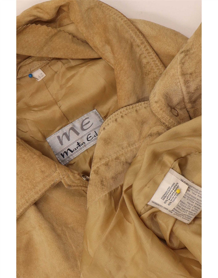 Martin Eden Dame Ruskindsjakke IT 42 Medium Beige Læder
