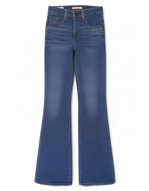 Levi's Dame 726 Flared Jeans W27 L32 Blå Bomuld