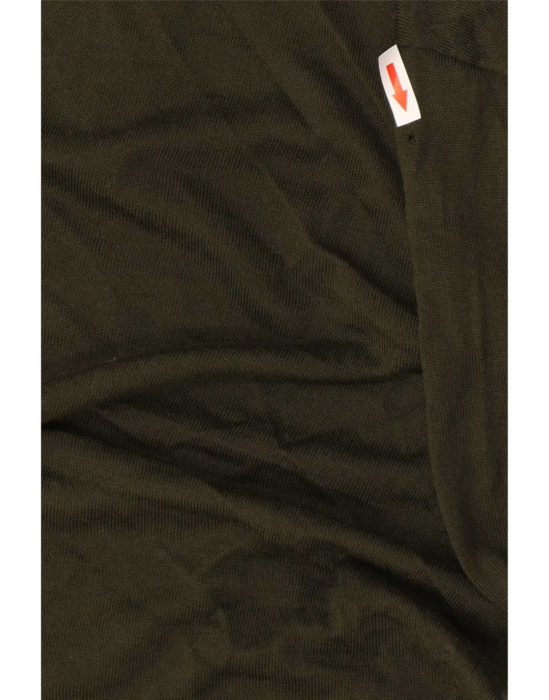 Reiss Herre Zip Neck Jumper Sweater Stor Grøn Akryl