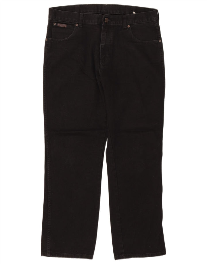 Wrangler Texas Straight Jeans til kvinder W36 L30 sort bomuld