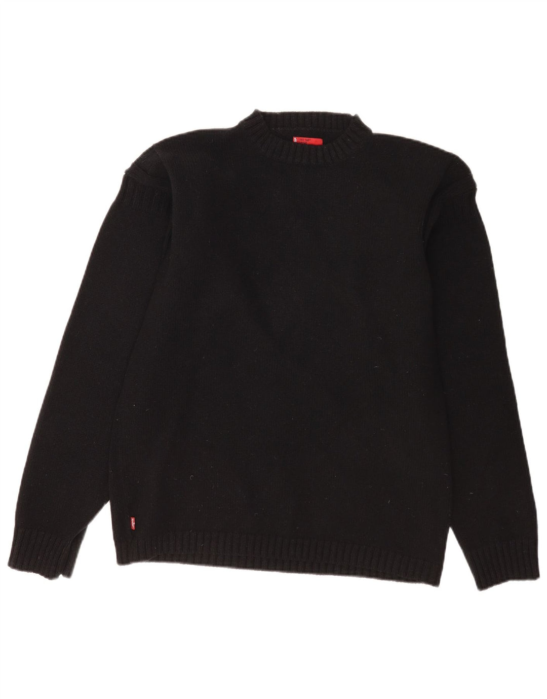 Levi's Herre sweater med rund hals, stor sort lammeuld