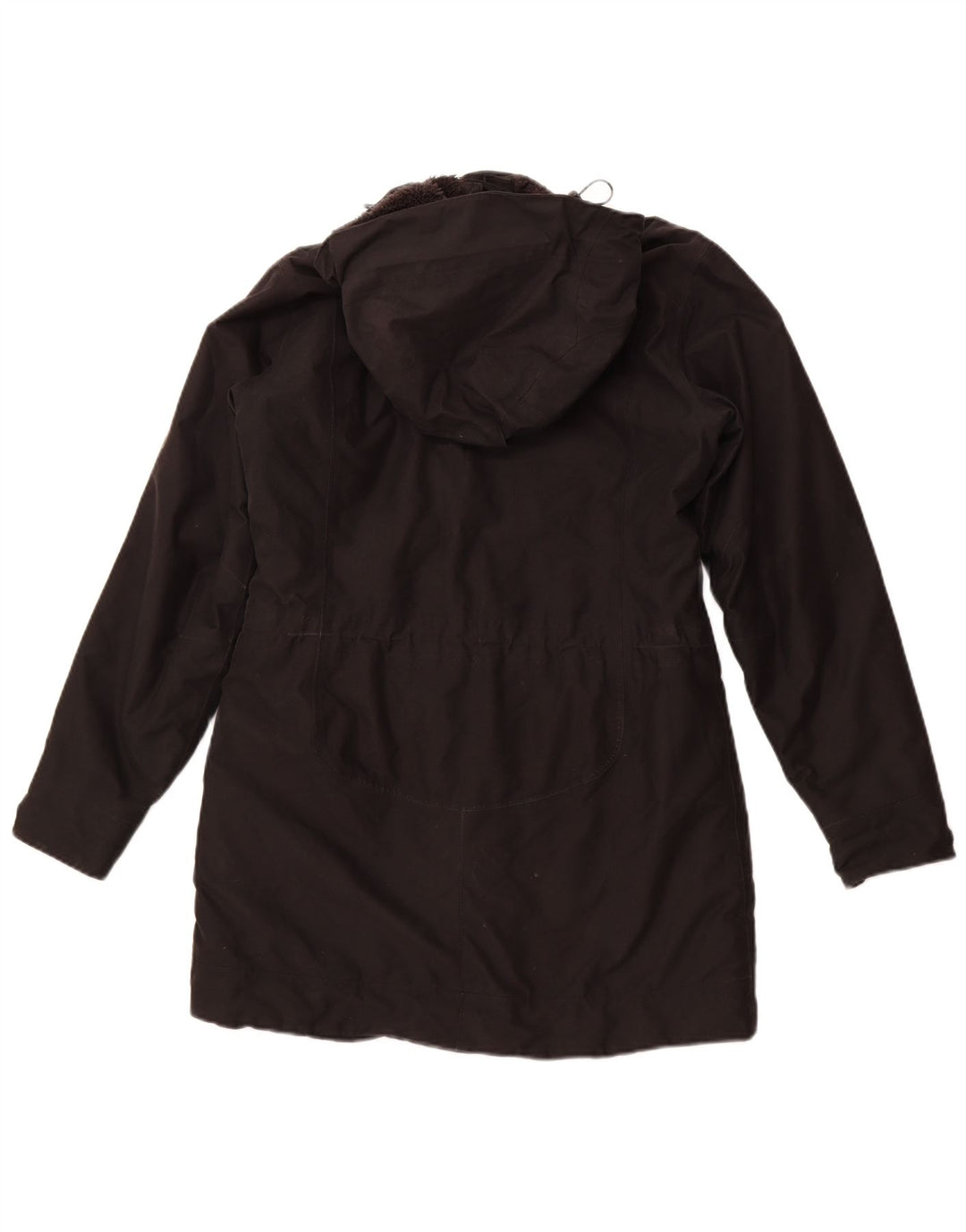 JACK WOLFSKIN Dame hætte vindjakke UK 12/14 Medium Sort