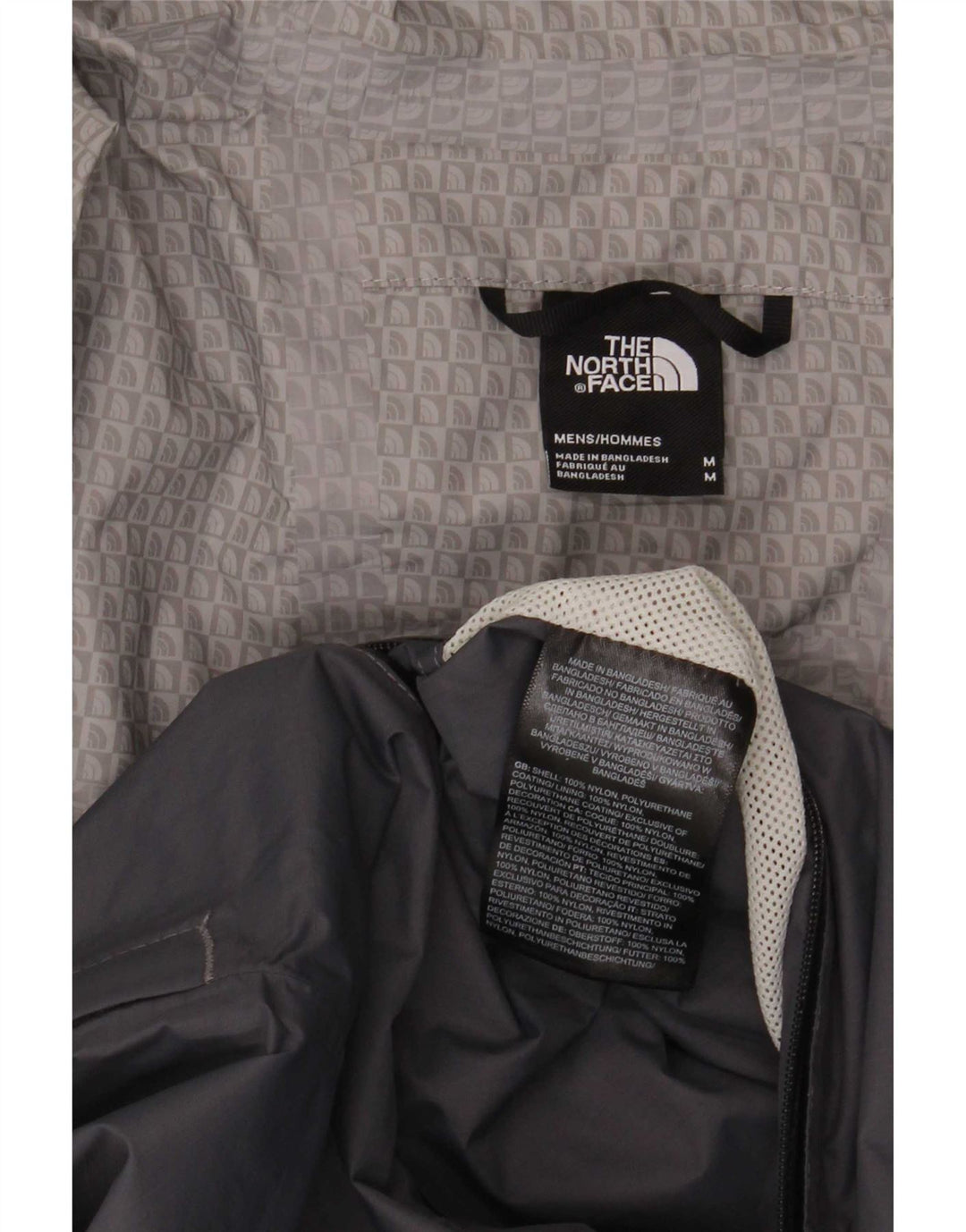 The North Face Regnjakke med hætte til mænd UK 38 Medium Grå Nylon