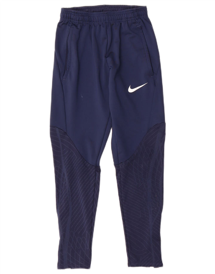 Nike Boys Dri Fit træningsdragt bukser 8-9 år Små marineblå geometriske