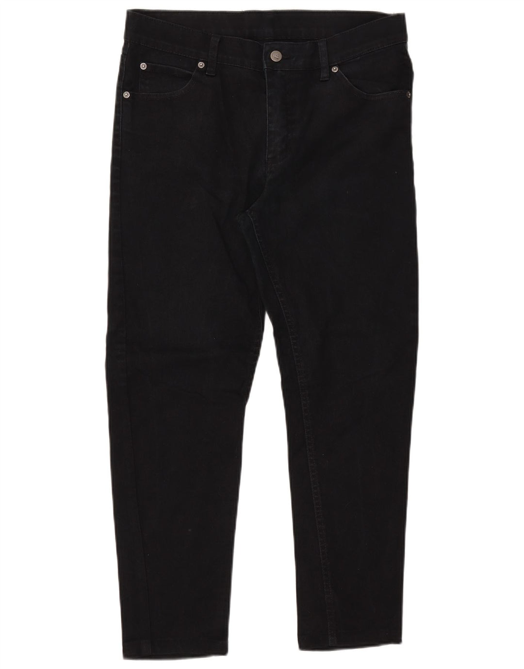 Billig mandag Dame Crop Slim Jeans W33 L25 Sort Bomuld
