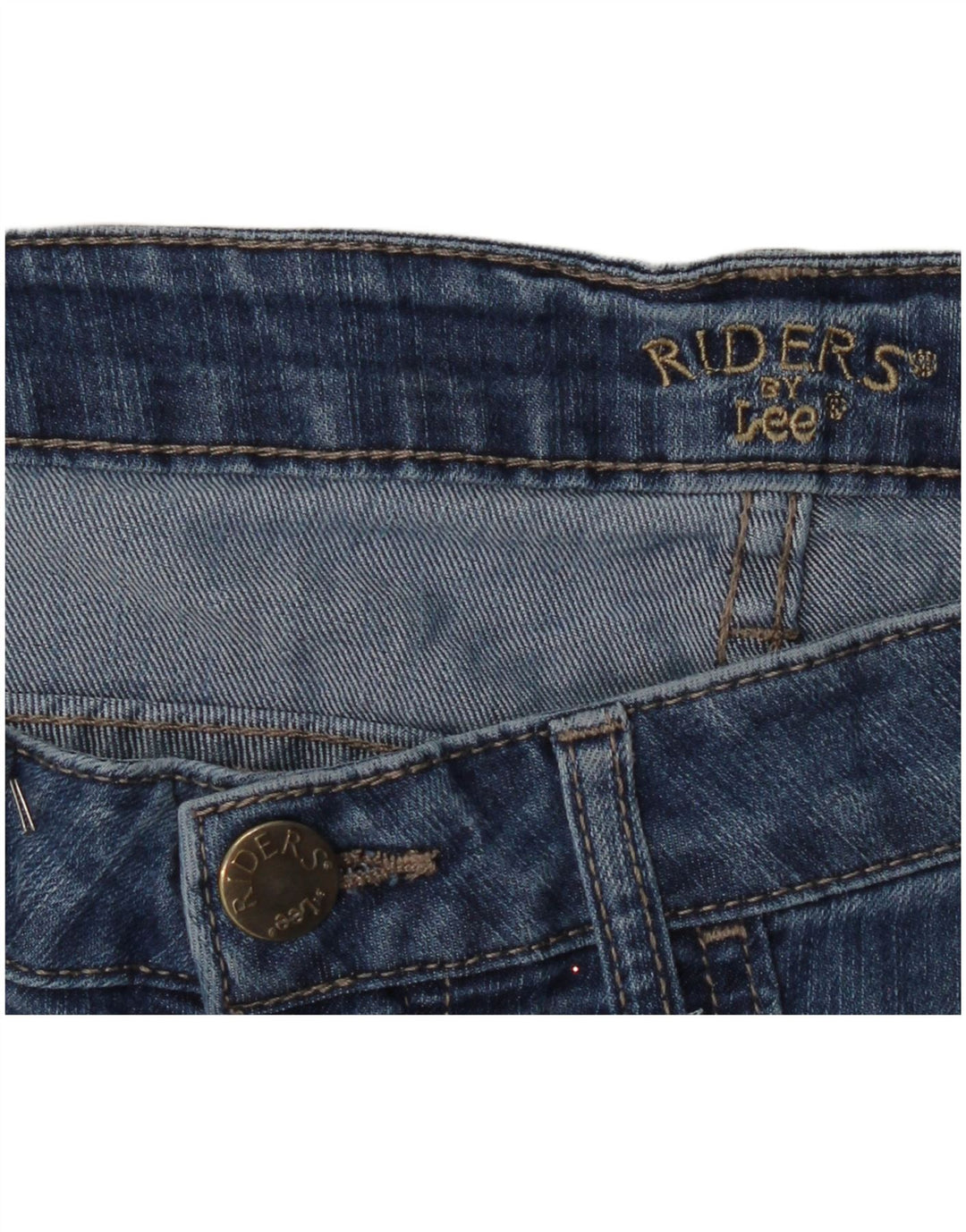 Lee Womens Riders Capri Jeans W34 L18 Blå