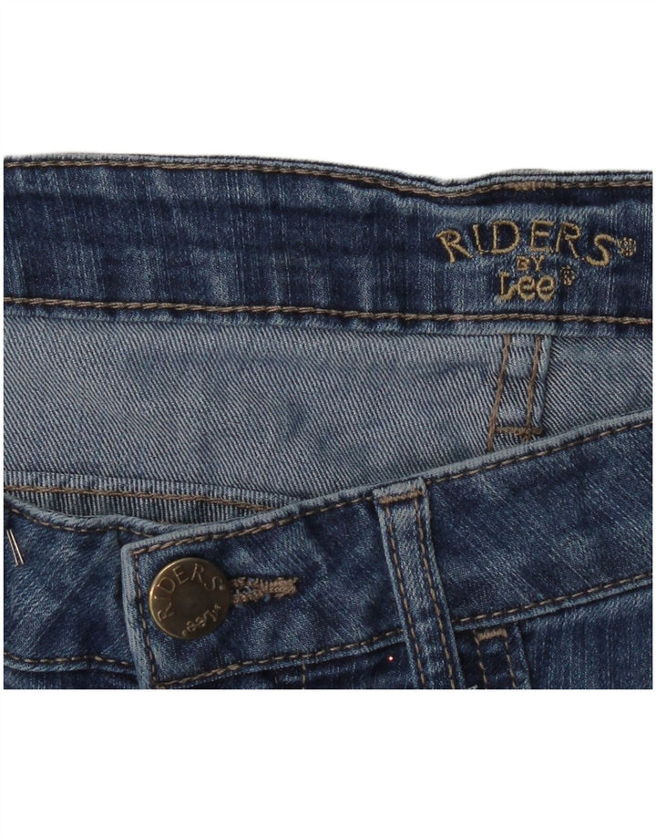 Lee Womens Riders Capri Jeans W34 L18 Blå