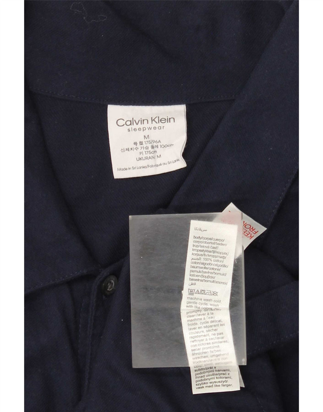 Calvin Klein Herreskjorte Medium Navyblå Bomuld