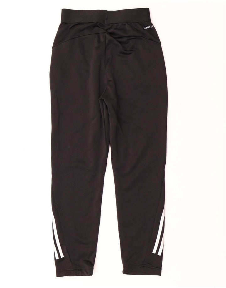 ADIDAS Boys Aeroready Tracksuit Trousers 11-12 Years  Black Polyester