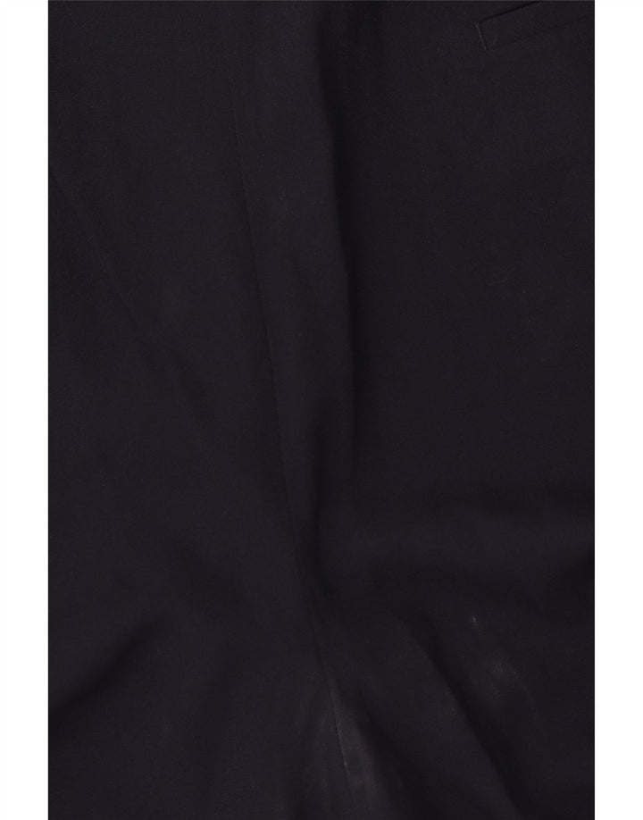 Marks & Spencer Herre Regular Chino Bukser W42 L30 Navy Blue Polyester