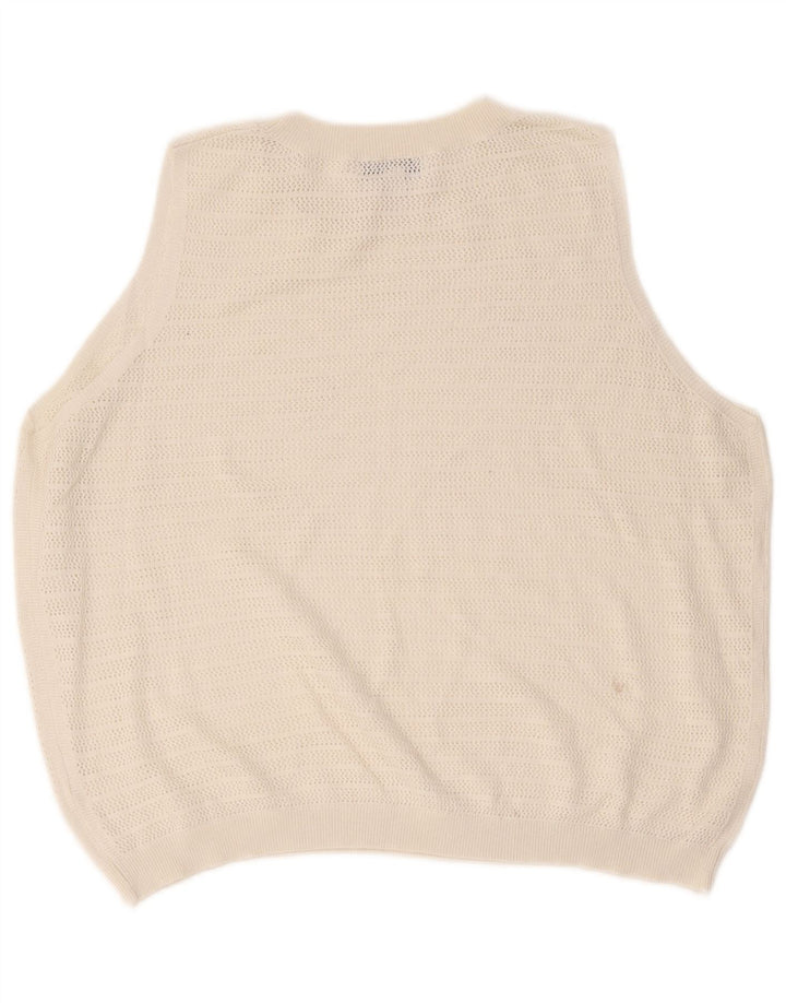 Marks & Spencer Damevest Tank Top UK 18 XL Hvidstribet