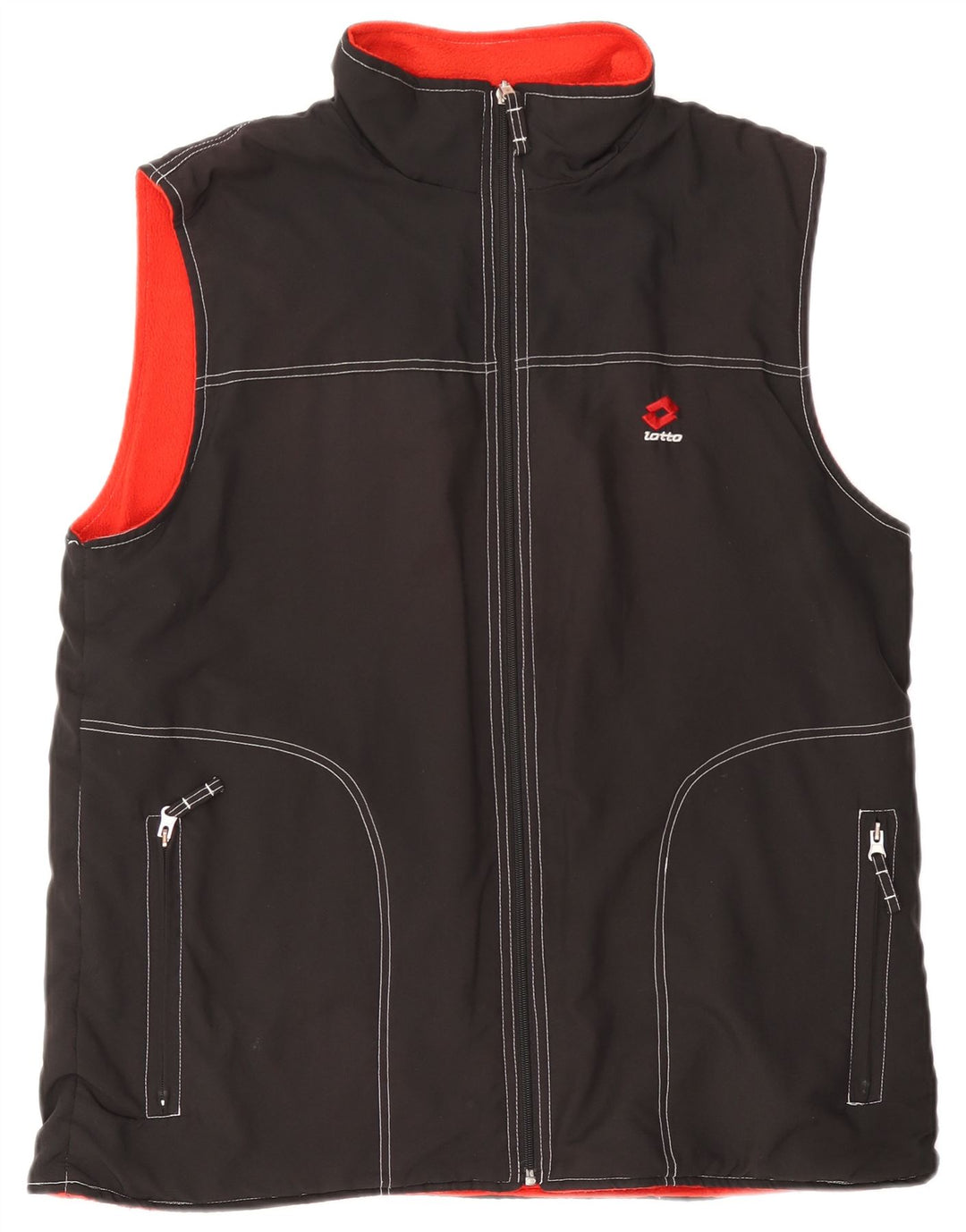 LOTTO Herre Vendbar Gilet UK 40 Large Black Polyester