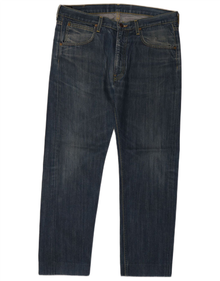 LEE Mens Straight Jeans W34 L28 Blue Cotton