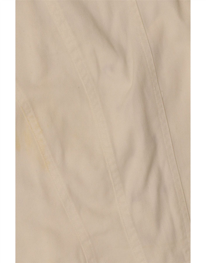 Vintage dame ærmeløs denimkjole UK 12 Medium White