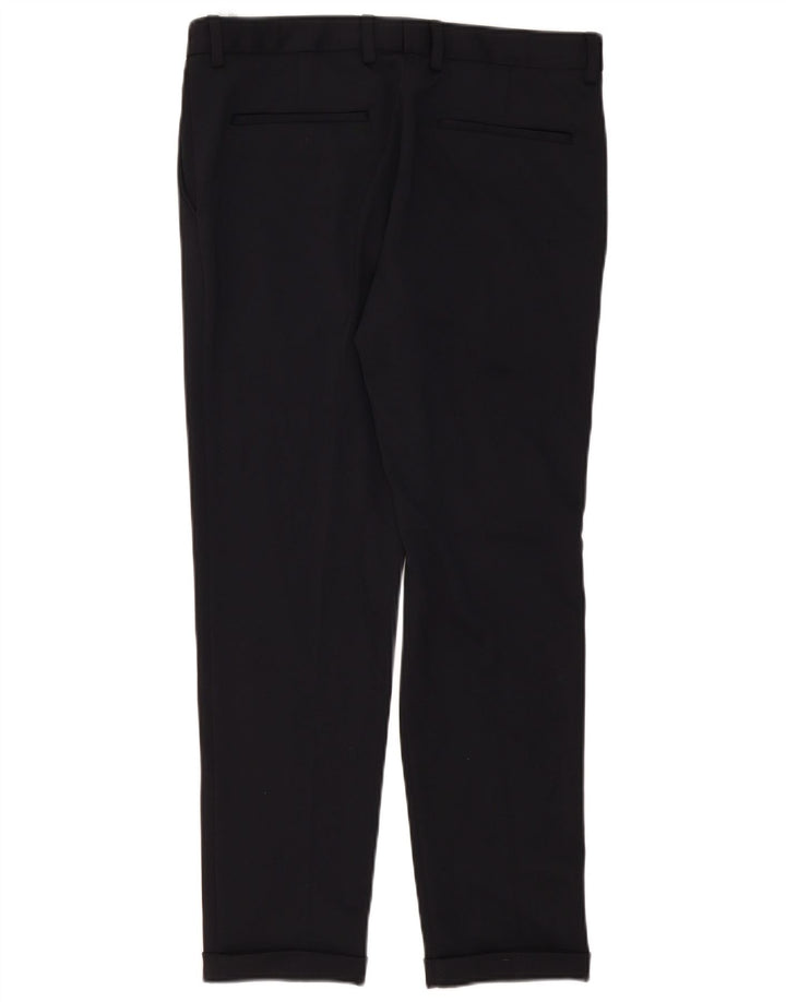 Zara Herre Slim Chino Bukser EU 40 Medium W31 L29 Marineblå Polyester