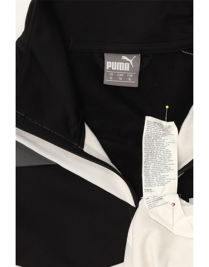 Puma Herre grafisk træningsdragt Topjakke XL Hvid Colourblock Polyester